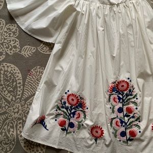 White embroidered dress